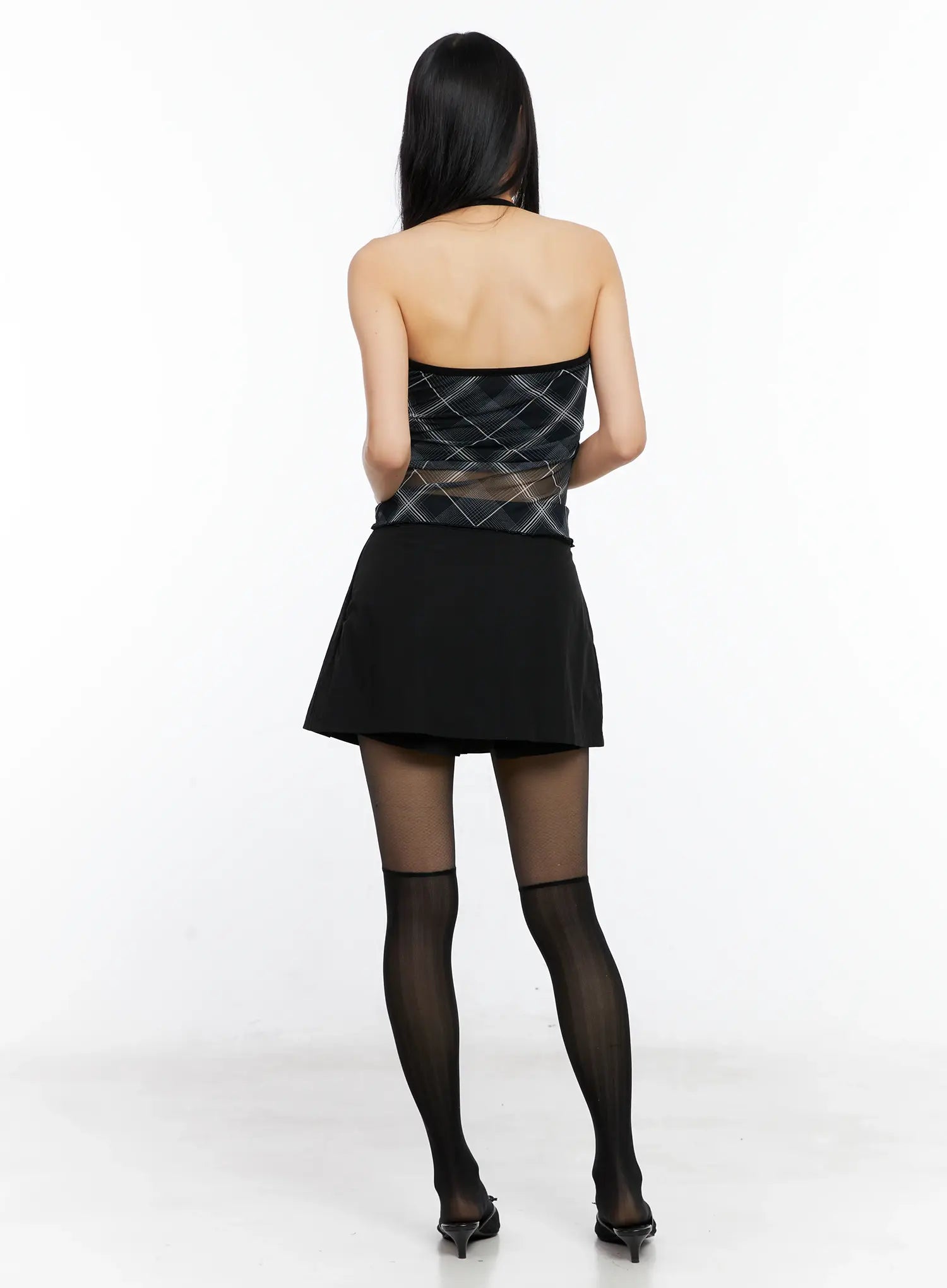 Pleated A-Line Mini Skirt CL529